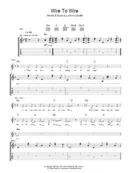 page one of Wire To Wire (Guitar Tab)