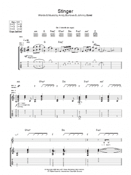 page one of Stinger (Guitar Tab)