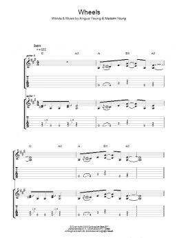 page one of Wheels (Guitar Tab)