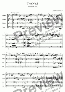 page one of Trio No.4