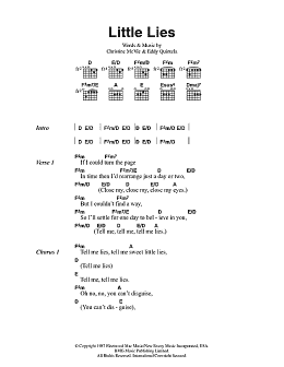 page one of Little Lies (Guitar Chords/Lyrics)