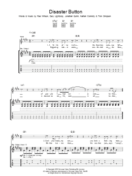 page one of Disaster Button (Guitar Tab)