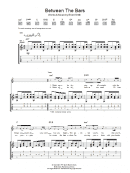 page one of Between The Bars (Guitar Tab)