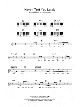 page one of Have I Told You Lately (Lead Sheet / Fake Book)