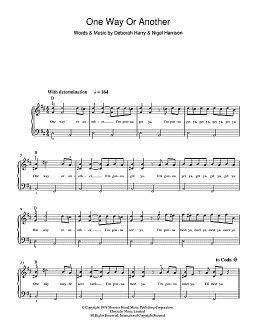 page one of One Way Or Another (Beginner Piano (Abridged))