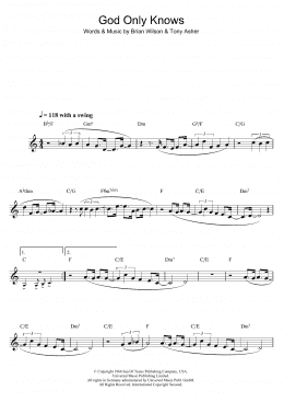 page one of God Only Knows (Clarinet Solo)
