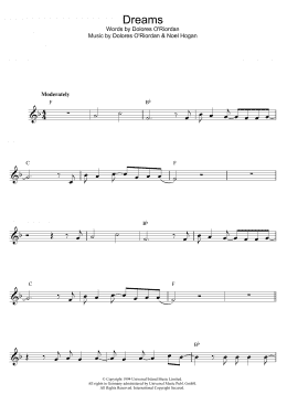 page one of Dreams (Flute Solo)