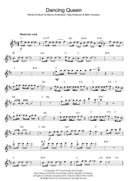 page one of Dancing Queen (Alto Sax Solo)