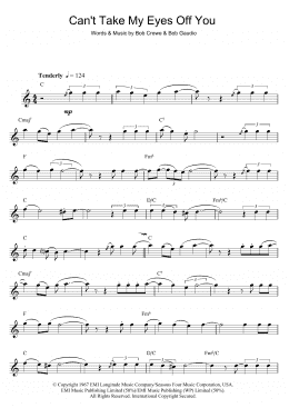 page one of Can't Take My Eyes Off Of You (Flute Solo)