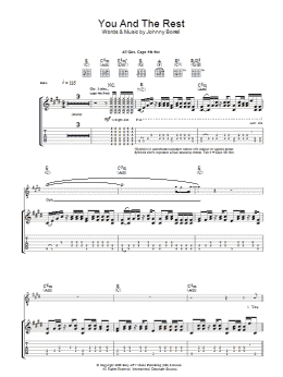 page one of You And The Rest (Guitar Tab)