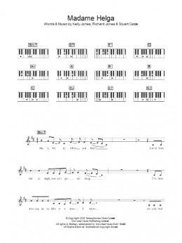 page one of Madame Helga (Piano Chords/Lyrics)
