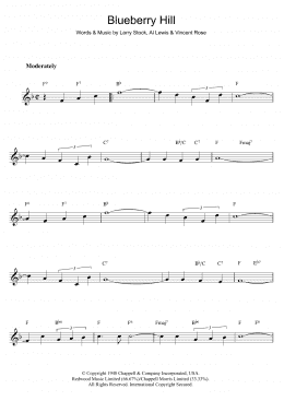 page one of Blueberry Hill (Flute Solo)