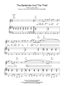 page one of The Bartender And The Thief (Piano, Vocal & Guitar Chords)