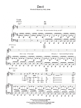 page one of Devil (Piano, Vocal & Guitar Chords)