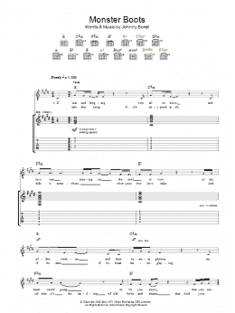 page one of Monster Boots (Guitar Tab)
