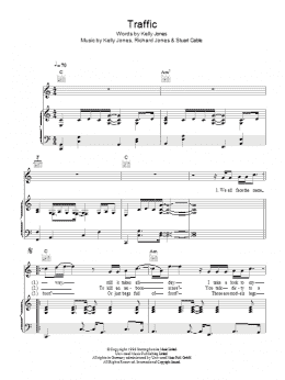 page one of Traffic (Piano, Vocal & Guitar Chords)