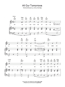 page one of All Our Tomorrows (Piano, Vocal & Guitar Chords)