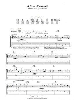 page one of A Fond Farewell (Guitar Tab)