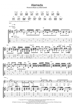 page one of Alameda (Guitar Tab)