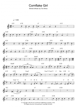 page one of Cornflake Girl (Flute Solo)