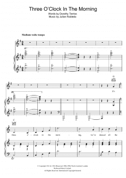 page one of Three O'Clock In The Morning (Piano, Vocal & Guitar Chords)