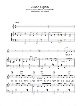 page one of Just A Gigolo (Piano, Vocal & Guitar Chords)