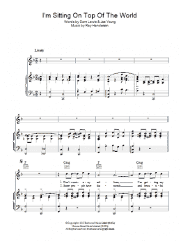 page one of I'm Sitting On Top Of The World (Piano, Vocal & Guitar Chords)