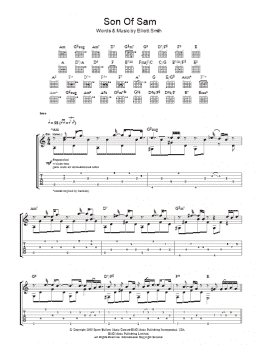 page one of Son Of Sam (Guitar Tab)
