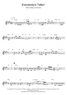 page one of Everybody's Talkin' (Flute Solo)
