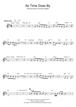 page one of As Time Goes By (Flute Solo)