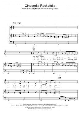 page one of Cinderella Rockefella (Piano, Vocal & Guitar Chords)
