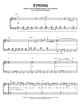 page one of Strong (Piano & Vocal)