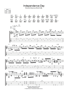 page one of Independence Day (Guitar Tab)