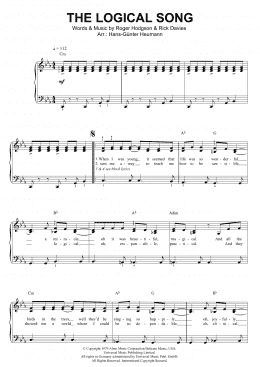 page one of The Logical Song (Piano & Vocal)