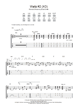 page one of Waltz #2 (XO) (Guitar Tab)