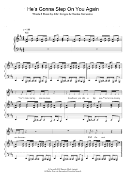 page one of He's Gonna Step On You Again (Piano, Vocal & Guitar Chords)