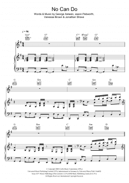 page one of No Can Do (Piano, Vocal & Guitar Chords)