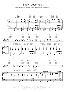 page one of Baby I Love You (Piano, Vocal & Guitar Chords)