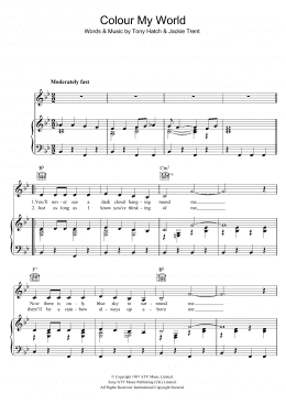 page one of Colour My World (Piano, Vocal & Guitar Chords)