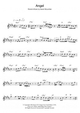 page one of Angel (Flute Solo)