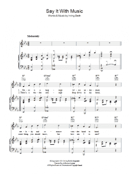 page one of Say It With Music (Piano, Vocal & Guitar Chords)