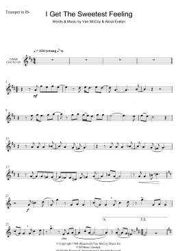 page one of I Get The Sweetest Feeling (Trumpet Solo)