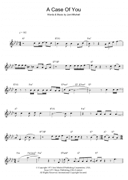 page one of A Case Of You (Flute Solo)