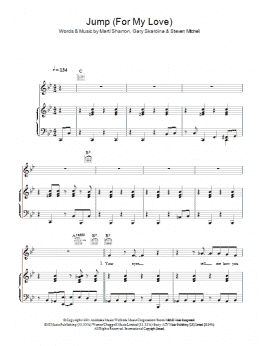 page one of Jump (For My Love) (Piano, Vocal & Guitar Chords)