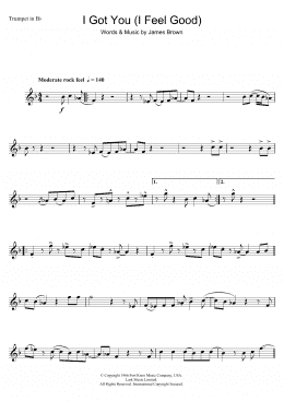 page one of I Got You (I Feel Good) (Trumpet Solo)