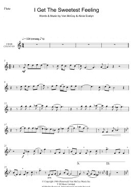 page one of I Get The Sweetest Feeling (Flute Solo)