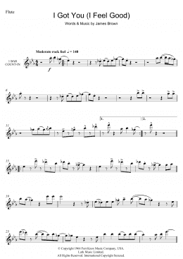 page one of I Got You (I Feel Good) (Flute Solo)