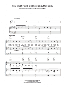 page one of You Must Have Been A Beautiful Baby (Piano, Vocal & Guitar Chords)
