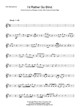 page one of I'd Rather Go Blind (Lead Sheet / Fake Book)