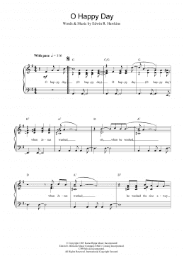 page one of Oh Happy Day (Piano & Vocal)